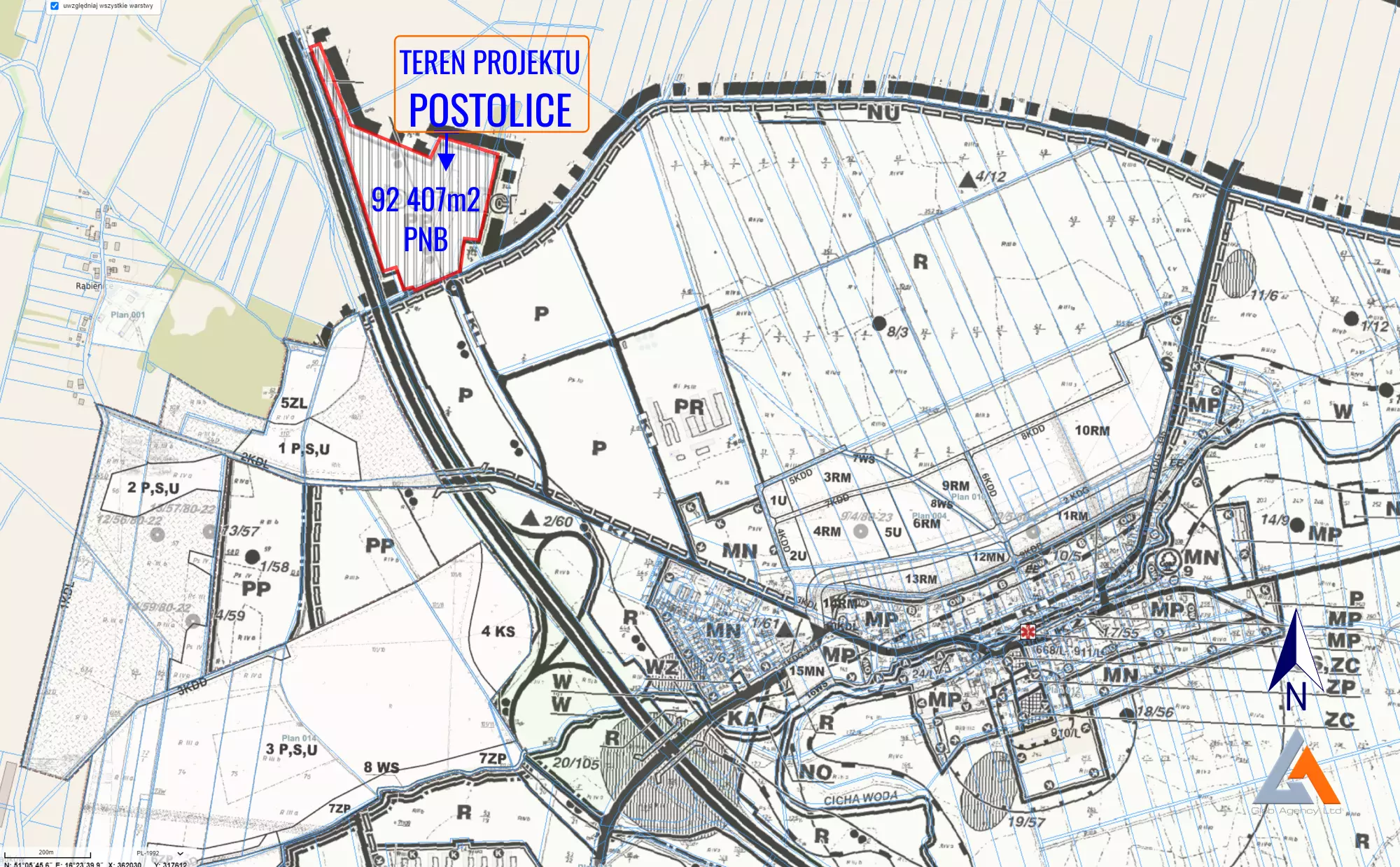 Project Postolice - Access roads